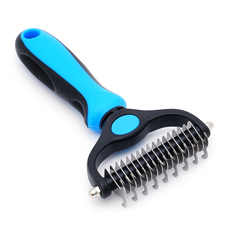 Amazon&#039;s Best-selling Pet Double-sided Knotting Comb Artifact Dog Cat Knotting Knife Rake Comb Grooming Comb Supplies