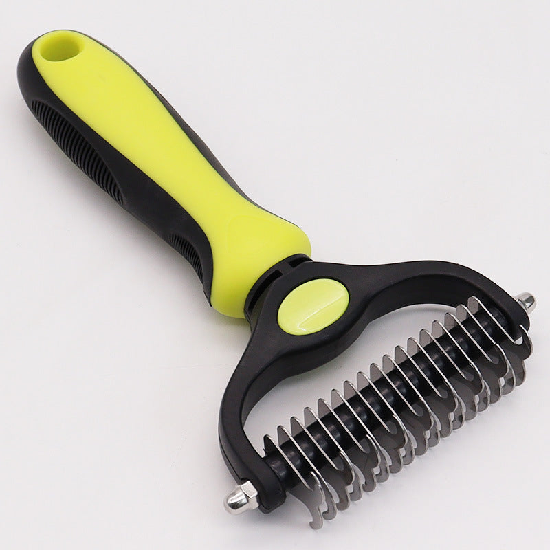 Amazon&#039;s Best-selling Pet Double-sided Knotting Comb Artifact Dog Cat Knotting Knife Rake Comb Grooming Comb Supplies