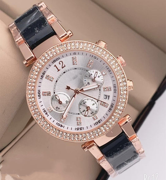 Spiral Crown Quartz Hands Fashion Watch