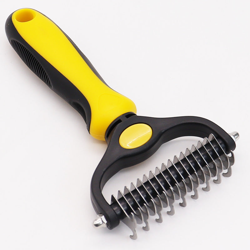 Amazon&#039;s Best-selling Pet Double-sided Knotting Comb Artifact Dog Cat Knotting Knife Rake Comb Grooming Comb Supplies