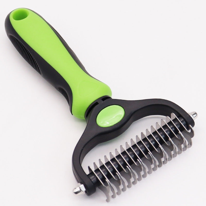 Amazon&#039;s Best-selling Pet Double-sided Knotting Comb Artifact Dog Cat Knotting Knife Rake Comb Grooming Comb Supplies