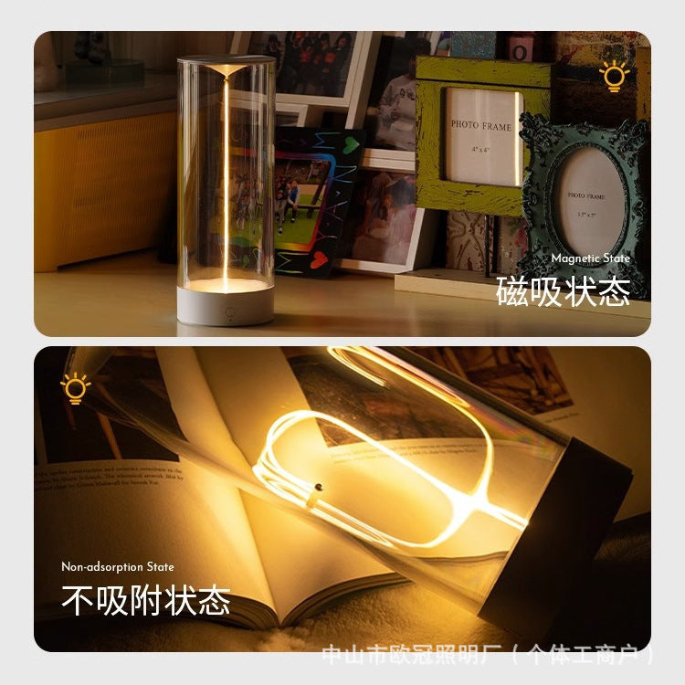 Original Design Quantum Augeligh Magnetic Absorption Lamp Creative Atmosphere Lamp High Color Value Bedroom Bedside Nightlight Gift