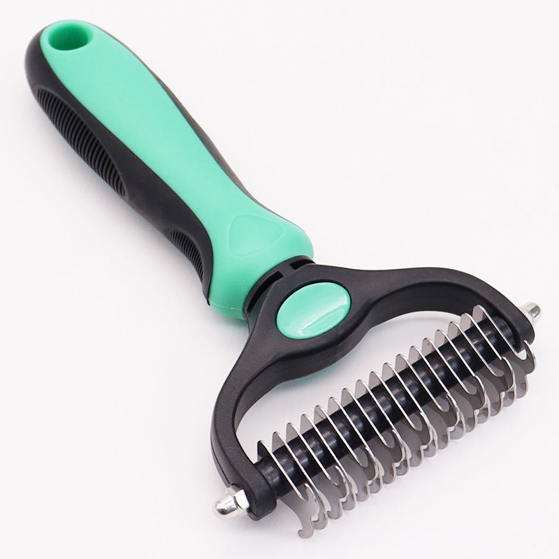 Amazon&#039;s Best-selling Pet Double-sided Knotting Comb Artifact Dog Cat Knotting Knife Rake Comb Grooming Comb Supplies