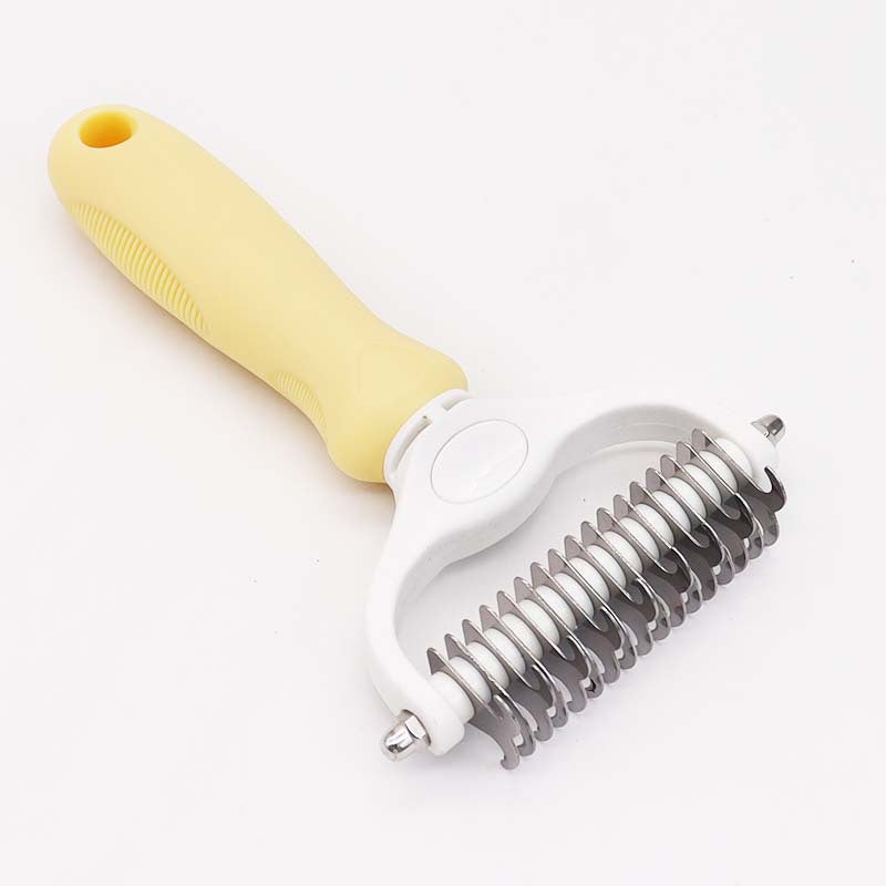 Amazon&#039;s Best-selling Pet Double-sided Knotting Comb Artifact Dog Cat Knotting Knife Rake Comb Grooming Comb Supplies