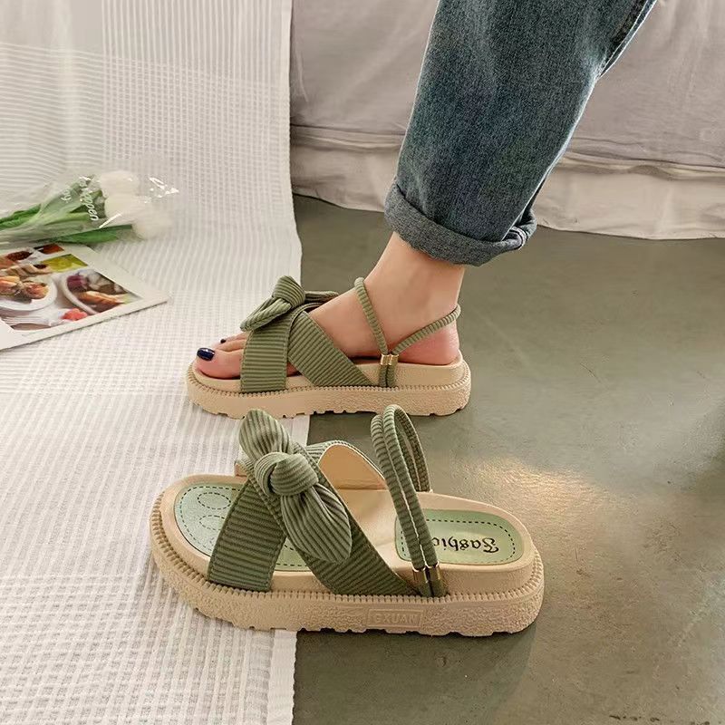 Women&#039;s Summer Wear Two-Wearing Out-of-the-Box Thick-soled Beach Shoes