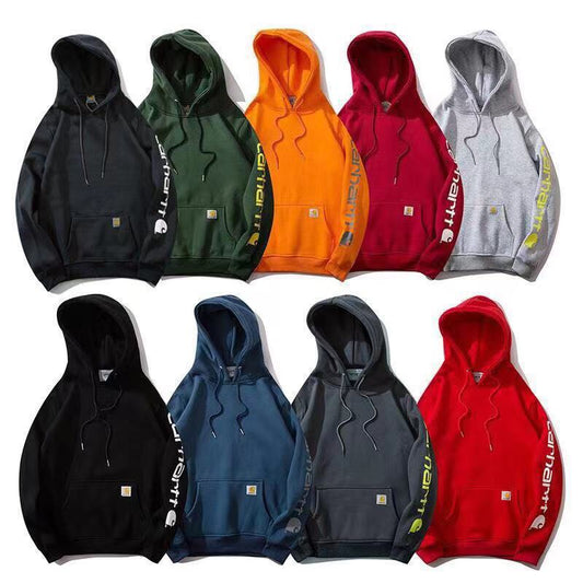 Letter Printed Hooded Fleece Sweater Fashionable Men&#039;s And Women&#039;s Casual Couple&#039;s Hoodie