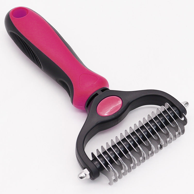 Amazon&#039;s Best-selling Pet Double-sided Knotting Comb Artifact Dog Cat Knotting Knife Rake Comb Grooming Comb Supplies