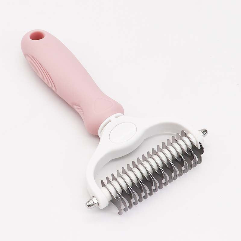 Amazon&#039;s Best-selling Pet Double-sided Knotting Comb Artifact Dog Cat Knotting Knife Rake Comb Grooming Comb Supplies