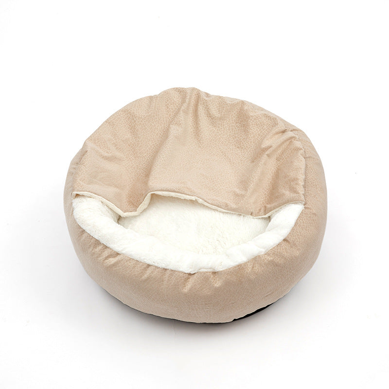 Cat Bed Four Seasons Creative Pet Nest Cat Mat Cover Blanket Integrated Shell Shape Soft And Comfortable Plush Cat Nest Pet Mat