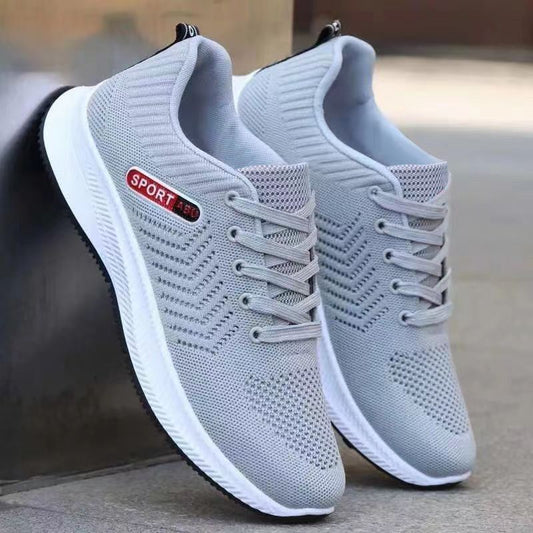 Spring New Men&#039;s Fly Woven Mesh Sports Shoes