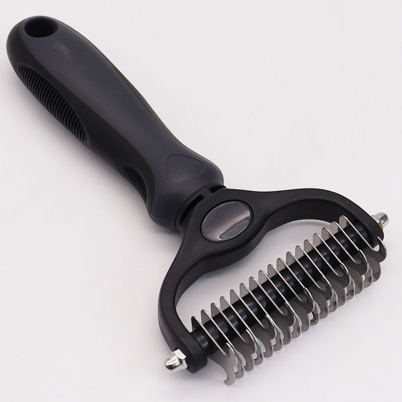 Amazon&#039;s Best-selling Pet Double-sided Knotting Comb Artifact Dog Cat Knotting Knife Rake Comb Grooming Comb Supplies