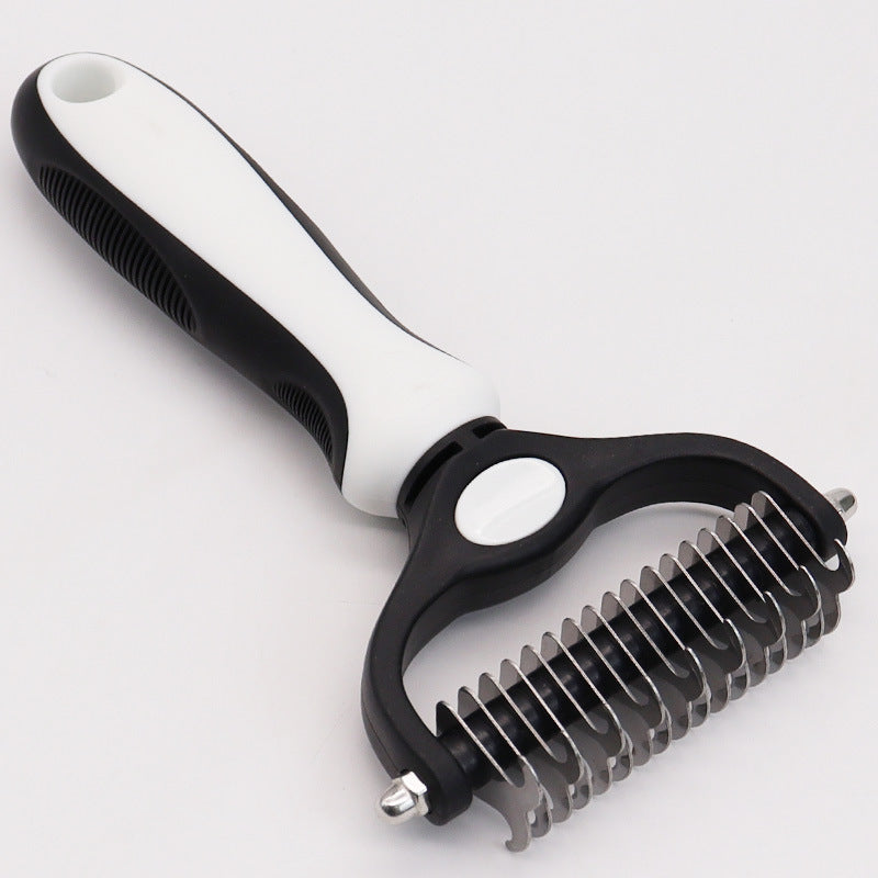 Amazon&#039;s Best-selling Pet Double-sided Knotting Comb Artifact Dog Cat Knotting Knife Rake Comb Grooming Comb Supplies