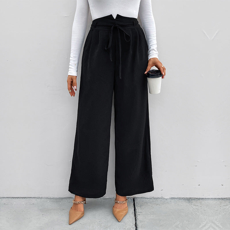 Casual High-waisted Wide-leg Pants Straight-leg Commuting New Casual Pants Autumn And Winter Loose Suit Pants