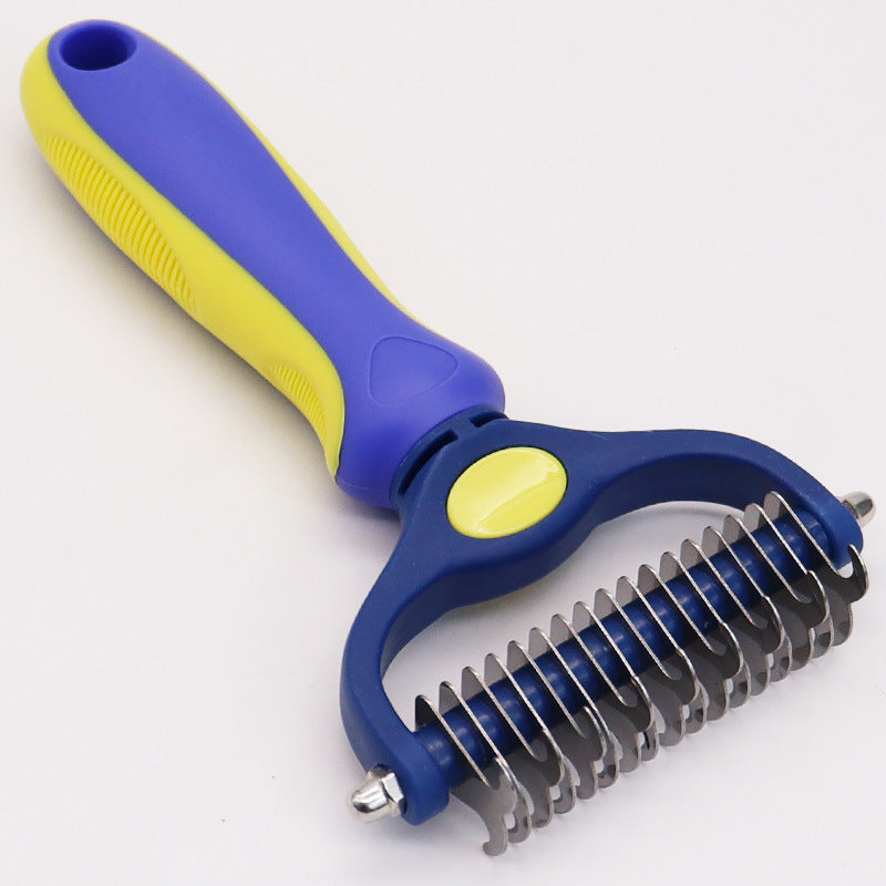 Amazon&#039;s Best-selling Pet Double-sided Knotting Comb Artifact Dog Cat Knotting Knife Rake Comb Grooming Comb Supplies