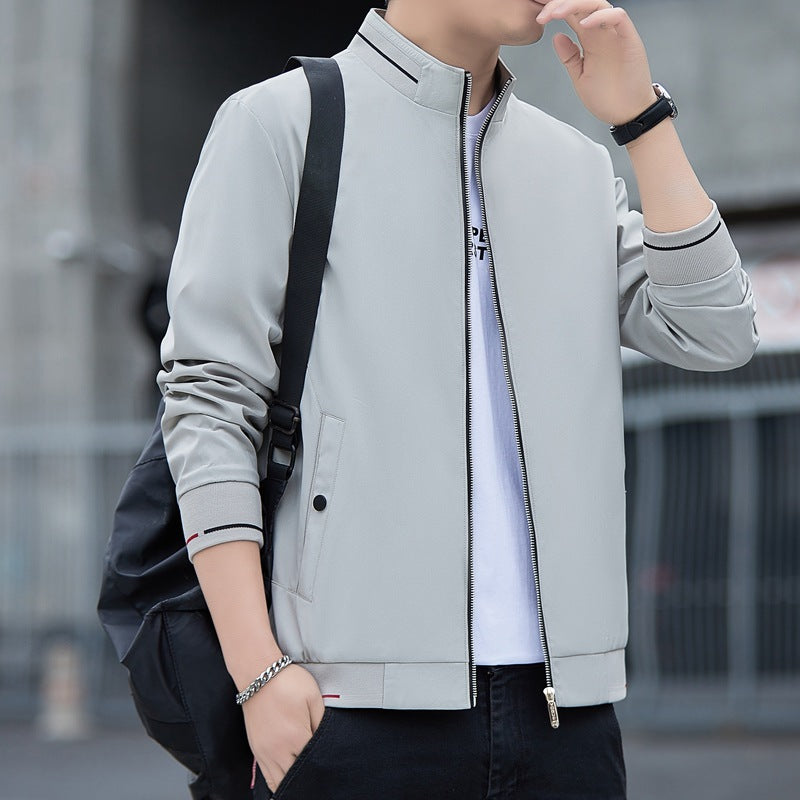 2024 Spring New Jacket Men&#039;s Young And Middle-aged Business Casual Plus Size Commuter Jacket Men&#039;s Jacket Printed