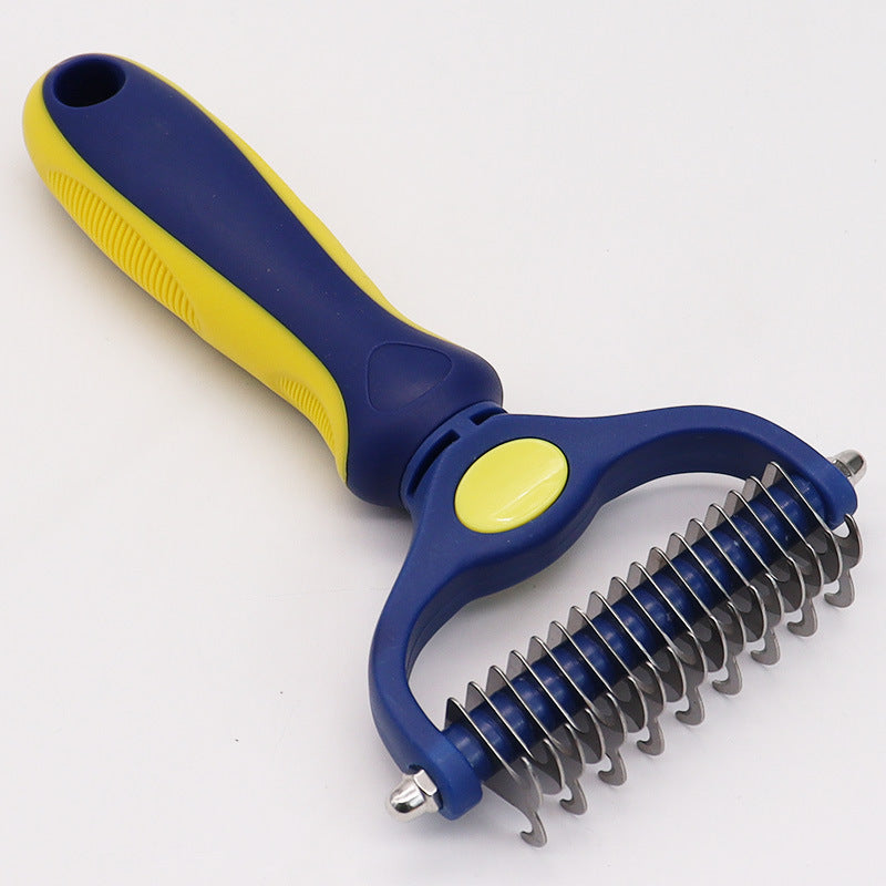 Amazon&#039;s Best-selling Pet Double-sided Knotting Comb Artifact Dog Cat Knotting Knife Rake Comb Grooming Comb Supplies