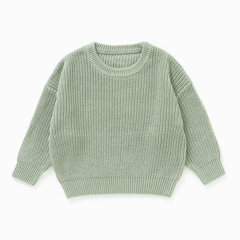 Cross-border Hot Selling Amazon Explosive Children&#039;s Autumn A Cotton Sweater Ins Nordic Style Boys And Girls Baby Hair