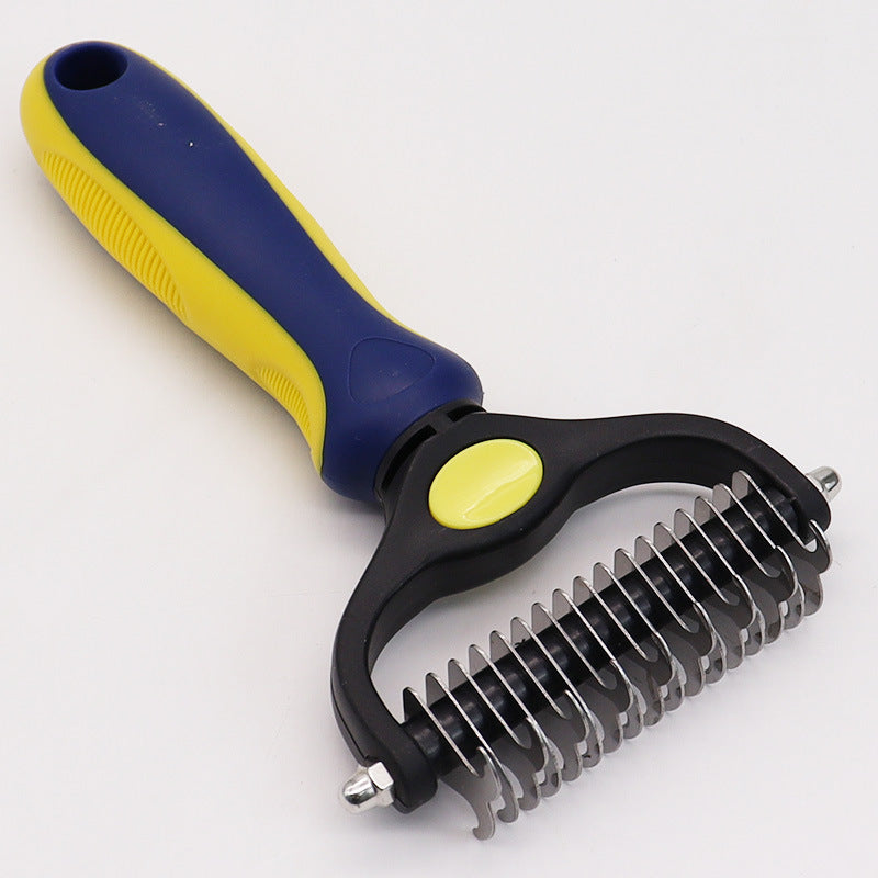 Amazon&#039;s Best-selling Pet Double-sided Knotting Comb Artifact Dog Cat Knotting Knife Rake Comb Grooming Comb Supplies