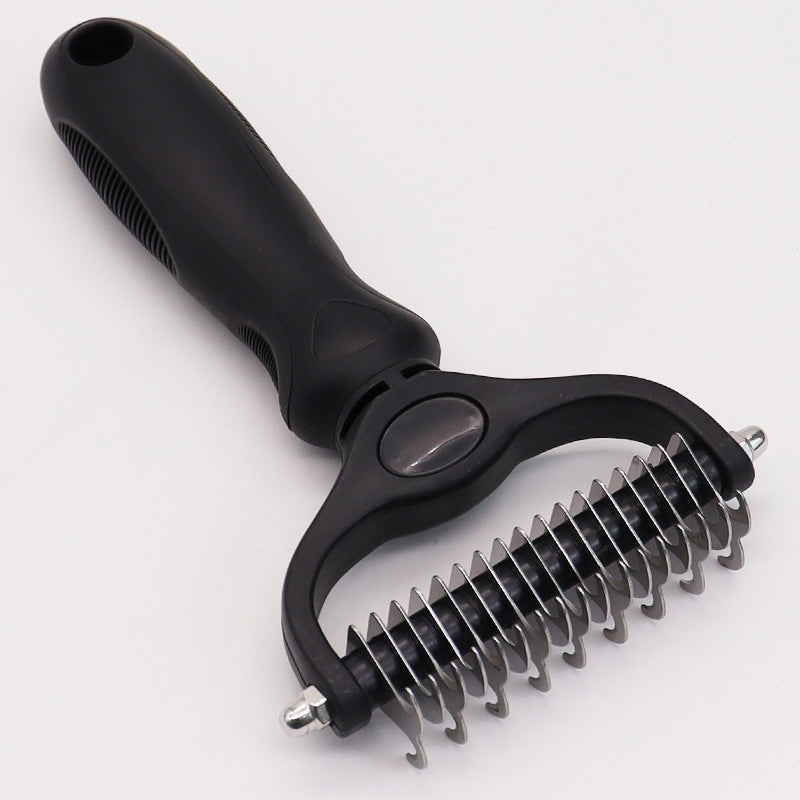 Amazon&#039;s Best-selling Pet Double-sided Knotting Comb Artifact Dog Cat Knotting Knife Rake Comb Grooming Comb Supplies