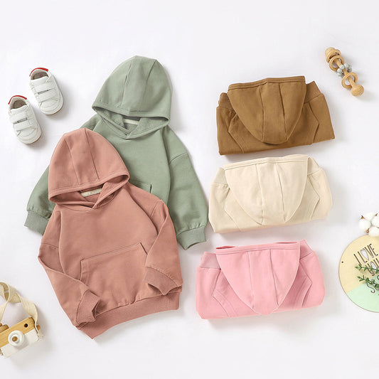 Children&#039;s Hoodie Foreign Trade Hooded Brushed Children&#039;s Long-sleeved Sweater Warm Children&#039;s Sweater European And American Hooded Children&#039;s Sweater