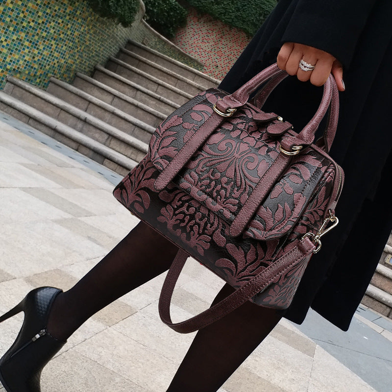 Women&#039;s Bag Vintage Printed Women&#039;s Bag 2022 New Fashion Large Bag Women&#039;s Large Capacity Shoulder Hand Crossbody Bag