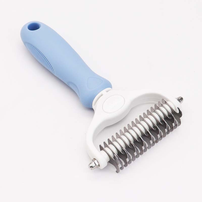 Amazon&#039;s Best-selling Pet Double-sided Knotting Comb Artifact Dog Cat Knotting Knife Rake Comb Grooming Comb Supplies