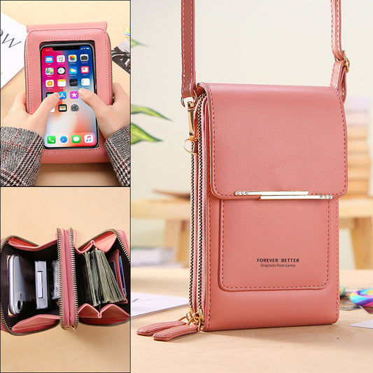 Touch Screen Phone Bag Women&#039;s Small Crossbody Cute Small Bag For Mobile Phone Fashion Key Coin Bag Vertical