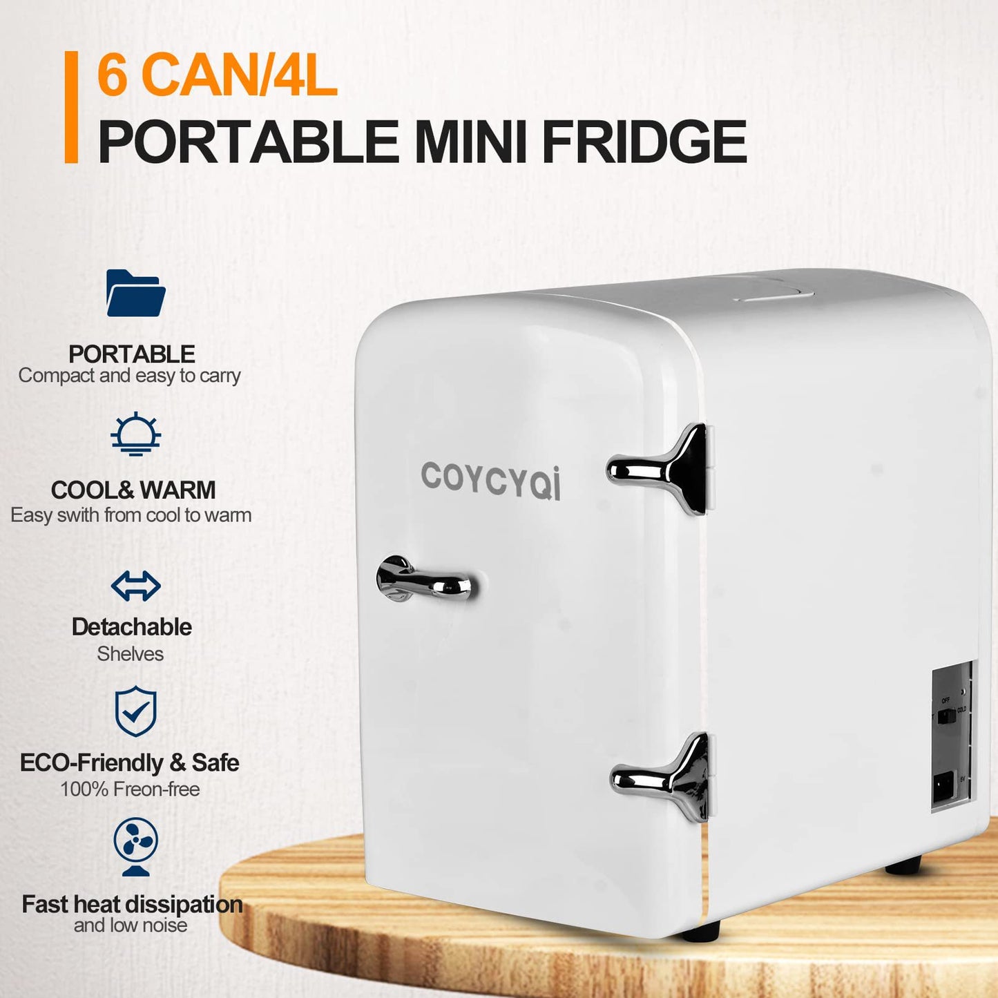 USB Refrigerator Mini Cosmetic Box Car Home Dual-use Cooling And Heating Box Available Charging Treasure Charger Mini Refrigerator