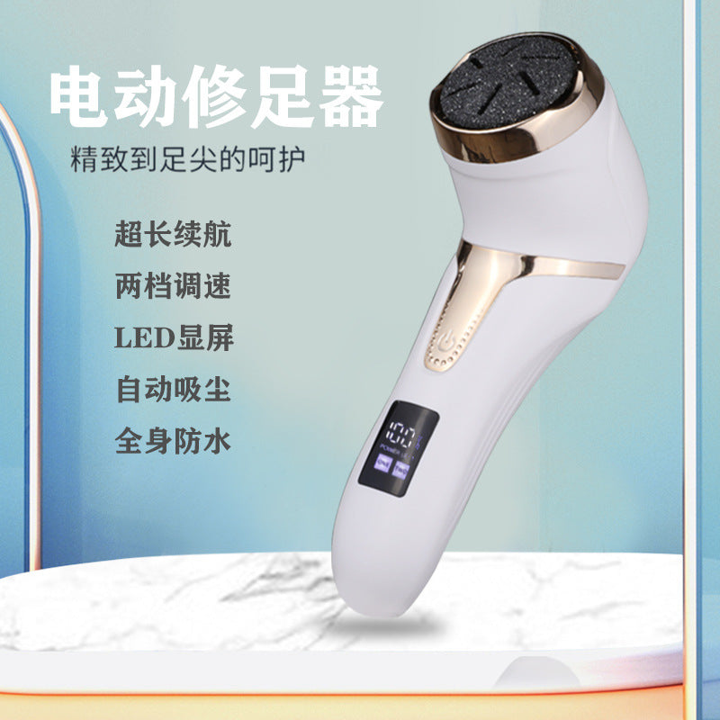 Cross-border New Electric Vacuum Foot Grinder LCD Digital Display Household Dead Skin Callus Removal Pedicure Machine Pedicure Foot Grinder