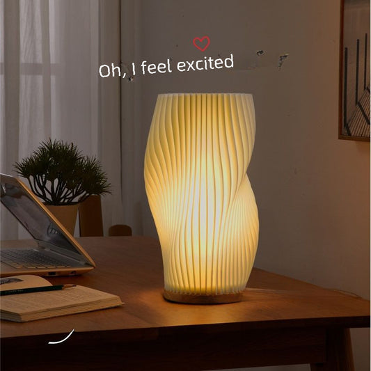 Nordic Girl Bedroom Bedside Decorative Table Lamp USB Dimming Eye Protection Night Light Creative Atmosphere Lamp Wholesale Cross-border