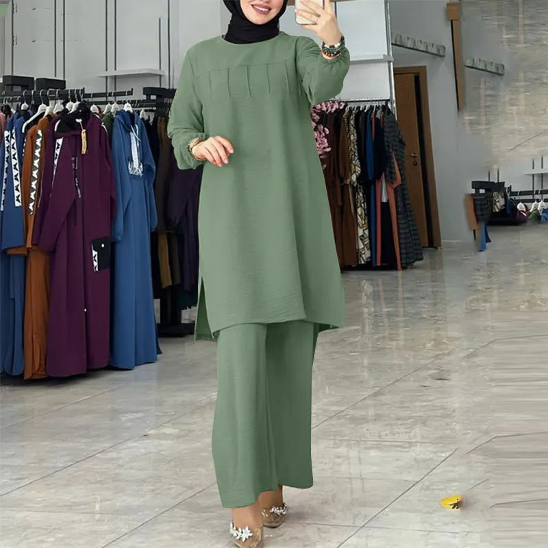 New  Muslim Solid Color Suit