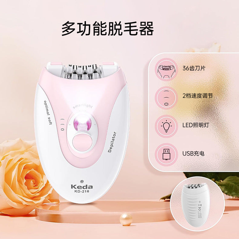 Portable Hair Removal Device Rechargeable Hair Removal Device With Light Ladies Hand Hair Leg Hair Intelligent Electric Hair Removal Instrument