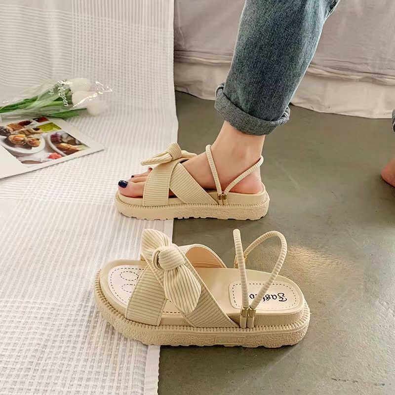 Women&#039;s Summer Wear Two-Wearing Out-of-the-Box Thick-soled Beach Shoes