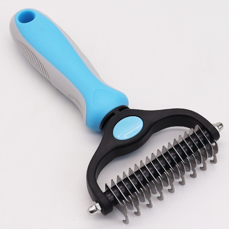 Amazon&#039;s Best-selling Pet Double-sided Knotting Comb Artifact Dog Cat Knotting Knife Rake Comb Grooming Comb Supplies