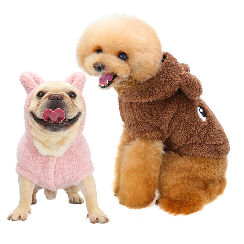 Pet Fleece New Teddy Fighting Dog Clothes