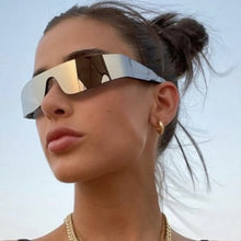 Outdoor Sports Sunglasses Frameless Sunglasses Bar Dance Dipunk Fashion Sunglasses Concave Shape