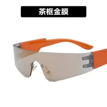 Outdoor Sports Sunglasses Frameless Sunglasses Bar Dance Dipunk Fashion Sunglasses Concave Shape