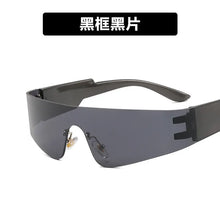 Outdoor Sports Sunglasses Frameless Sunglasses Bar Dance Dipunk Fashion Sunglasses Concave Shape