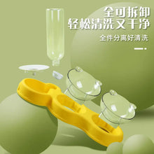 Pet Bowl  Plastic Dog Bowl Double Bowl Automatic Drinking Anti-Tipping Food Basin Pet Bowl