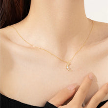 S925 Sterling Silver Moon Necklace Necklace