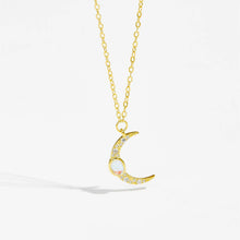 S925 Sterling Silver Moon Necklace Necklace