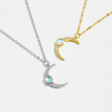 S925 Sterling Silver Moon Necklace Necklace