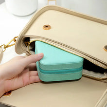 Simple Ins Macaron Color Jewelry Storage Box Travel Travel Earring Necklace Ring Storage Jewelry Box