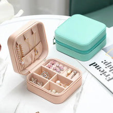 Simple Ins Macaron Color Jewelry Storage Box Travel Travel Earring Necklace Ring Storage Jewelry Box