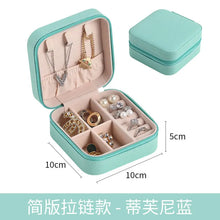 Simple Ins Macaron Color Jewelry Storage Box Travel Travel Earring Necklace Ring Storage Jewelry Box