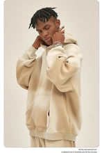 Solid Color Blank Fleece-lined Thickened 360g Spray Dye Old Hooded Men's Wear