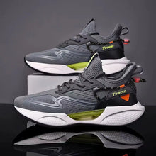 Spring And Summer New Flying Weaving Running Shoes Hollow Bottom Front Lace-up Trendy Shoes Plus Size Men's Casual Shoes