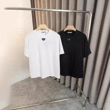 Spring And Summer New P Small Label Inverted Triangle T-shirt Fashion Trend Men's And Women's Casual Loose Short Sleeve