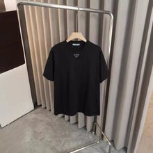 Spring And Summer New P Small Label Inverted Triangle T-shirt Fashion Trend Men's And Women's Casual Loose Short Sleeve