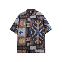 Subordinate Style Seersucker Shirt 2024 Spring And Summer New Street Fashion Brand Loose Men's Short Sleeve Lining